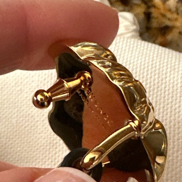 Versace Medusa Skinny Leather Belt in Black NEW - Picture 3 of 7